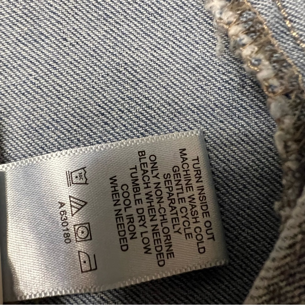 LOGO by Lori Goldstein Special Edition Jean Jacket denim With Lace size 4 NWT - Picture 11 of 11
